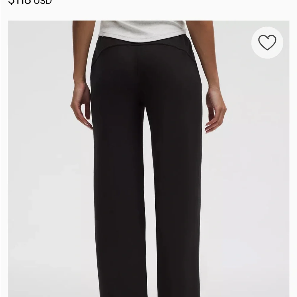 Lululemon Mid-Rise Wide Leg Scuba Pant in Black, Size M, NWT!! - Picture 3 of 11